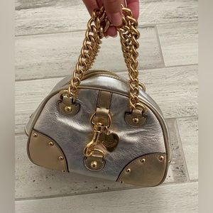 ++ rare ++ vintage metallic juicy couture bowler purse